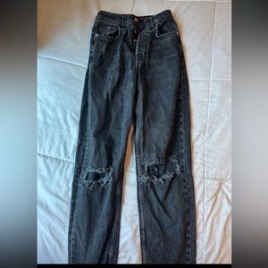 Zara Black Straight Leg Jeans